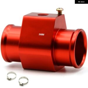 水温センサー アダプター ラジエーター 28MM 30MM 32MM 34MM 36MM 38MM 40MM ブルー/レッド - RED 34MM