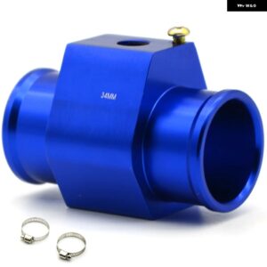 水温センサー アダプター ラジエーター 28MM 30MM 32MM 34MM 36MM 38MM 40MM ブルー/レッド - BLUE 34MM