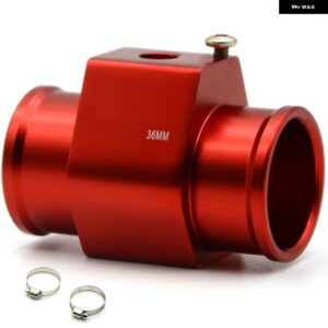 水温センサー アダプター ラジエーター 28MM 30MM 32MM 34MM 36MM 38MM 40MM ブルー/レッド - RED 36MM