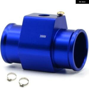 水温センサー アダプター ラジエーター 28MM 30MM 32MM 34MM 36MM 38MM 40MM ブルー/レッド - BLUE 36MM