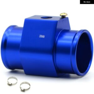 水温センサー アダプター ラジエーター 28MM 30MM 32MM 34MM 36MM 38MM 40MM ブルー/レッド - BLUE 38MM