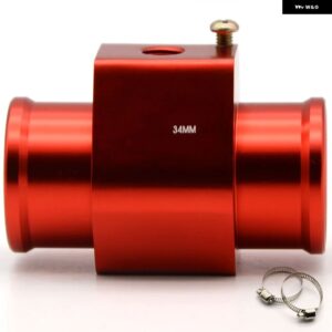 水温センサー アダプター ラジエーター ホース 1/8 NPT TEMP ホース 28MM 30MM 32MM 34MM 36MM 38MM 40MM - RED 34MM