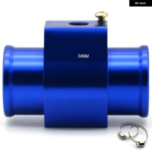 水温センサー アダプター ラジエーター ホース 1/8 NPT TEMP ホース 28MM 30MM 32MM 34MM 36MM 38MM 40MM - BLUE 34MM