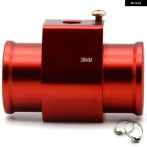 水温センサー アダプター ラジエーター ホース 1/8 NPT TEMP ホース 28MM 30MM 32MM 34MM 36MM 38MM 40MM - RED 36MM