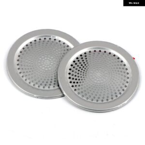 LHD RHD ダッジ デュランゴ 2011-2022 2023 カーアクセサリー ABS プラスチック ステンレス 車ドア ラウド スピーカー サウンドカバー 2個 - stainless steel