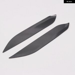 カーアクセサリー プジョー 3008 5008 GT 2017-2021 ステンレス 製 インテリア コンソール ギア シフト 付近サイドデコレーションカバー トリム 2個 - black