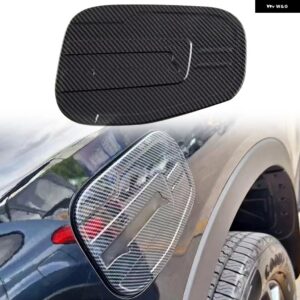 フォード レンジャー 2024 カーアクセサリー ABS オイル燃料 タンクキャップ カバー トリム と車リアドア トランク リッドカバー トリム 1個 - carbon fiber grain