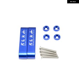 車用 ビレット アルミレーシングフードベント スペーサー ライザー ホンダ - Blue