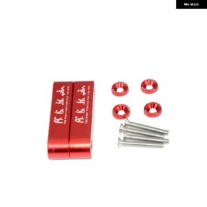 車用 ビレット アルミレーシングフードベント スペーサー ライザー ホンダ - Red