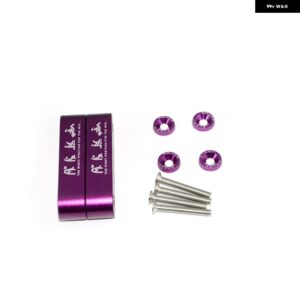 車用 ビレット アルミレーシングフードベント スペーサー ライザー ホンダ - Purple