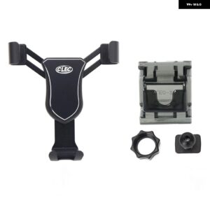 プジョー 3008/5008 2017 - 20 カーアクセサリー エアベント マウント スタンド モバイルスマートフォン サポート 1セット LHD RHD - black