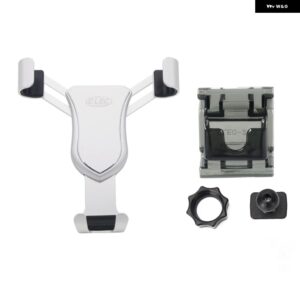 プジョー 3008/5008 2017 - 20 カーアクセサリー エアベント マウント スタンド モバイルスマートフォン サポート 1セット LHD RHD - Silver