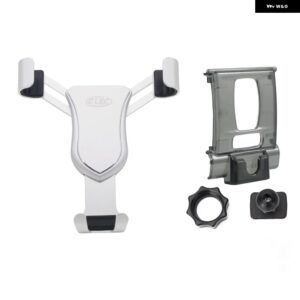 LHD RHD BMW 3シリーズ F30/4シリーズ F32 2014-2019 車用 ブラケット 携帯電話 ホルダー エアベント マウント スタンド 1セット - Silver