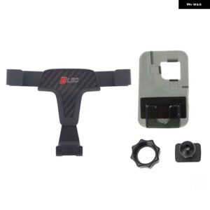 LHD RHD TESLA MODEL S 2012-2023/ MODEL X 2016-2023 プラスチック 合金 製車用 ブラケット 携帯電話 ホルダー エアベント マウント スタンド 1セット - Carbon Fiber Black