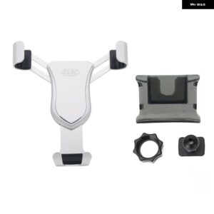 LHD RHD JEEP RENEGADE 2016-2023 カーアクセサリー プラスチック 合金 製 車用 ブラケット 携帯電話 ホルダー エアベント マウント スタンド 1セット - Silver