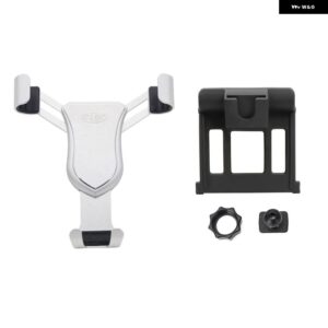 LHD RHD シュコダ オクタビア MK3 2015 - 19 カーアクセサリー エアベント マウント スタンド モバイルスマートフォン サポート 1セット - Silver