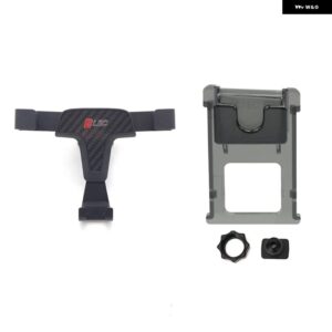 VW フォルクスワーゲン ゴルフ VII 7 5ドア / ヴァリアント / GTI 2013 - 2019 重力式車載電話 ホルダー サポート スタンド 1セット LHD RHD - Carbon Fiber Black