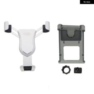 VW フォルクスワーゲン ゴルフ VII 7 5ドア / ヴァリアント / GTI 2013 - 2019 重力式車載電話 ホルダー サポート スタンド 1セット LHD RHD - Silver