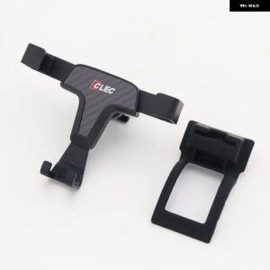 トヨタ CHR C-HR 2016-2020 カーアクセサリー プラスチック 合金 ブラケット 携帯電話 ホルダー エアベント マウント スタンド LHD RHD - Carbon Fiber Black