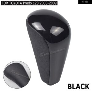 ブラック/ウッドカラー オートマチックトランス ミッション ギア シフト ノブ トヨタ ランドクルーザー プラド FJ150 FJ120 2003-2009 アクセサリー - Black A