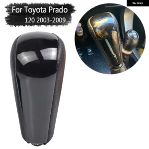 ブラック/ウッドカラー オートマチックトランス ミッション ギア シフト ノブ トヨタ ランドクルーザー プラド FJ150 FJ120 2003-2009 アクセサリー - Black-Hole-A