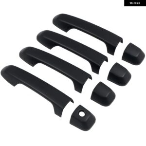 カーアクセサリー トヨタ 4RUNNER 2010-2023 ABS マットブラック 外装 サイド ドアハンドル カバー トリム - without smart hole