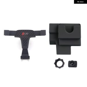 フォルクスワーゲン VW T-ROC T ROC 2017 - 21 カーアクセサリー エアベント マウント スタンド 携帯電話 サポート 1セット LHD - Carbon Fiber Black