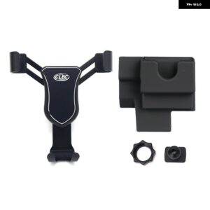 フォルクスワーゲン VW T-ROC T ROC 2017 - 21 カーアクセサリー エアベント マウント スタンド 携帯電話 サポート 1セット LHD - black