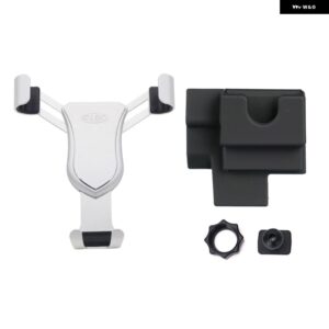 フォルクスワーゲン VW T-ROC T ROC 2017 - 21 カーアクセサリー エアベント マウント スタンド 携帯電話 サポート 1セット LHD - Silver