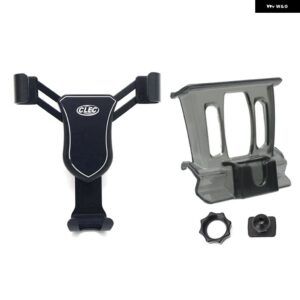 BMW X1 F48 / X2 F39 2017-2019 カーアクセサリー エアベント マウント スタンド モバイルスマートフォン サポート 1セット LHD RHD - black