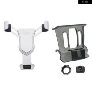 BMW X1 F48 / X2 F39 2017-2019 カーアクセサリー エアベント マウント スタンド モバイルスマートフォン サポート 1セット LHD RHD - Silver