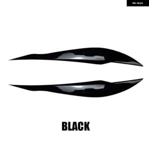 BMW アクセサリー 3シリーズ F30 F31 F32 F34 F35 318I 320I 2012-2018 ヘッドライト アイブロウ アイリッドカバー 装飾 トリム - black