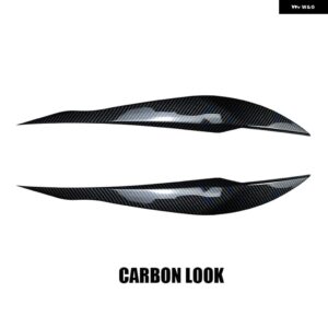 BMW アクセサリー 3シリーズ F30 F31 F32 F34 F35 318I 320I 2012-2018 ヘッドライト アイブロウ アイリッドカバー 装飾 トリム - Carbon Look