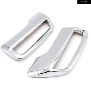 プジョー 3008 5008 アリュール アクセス 2017-20201 カーアクセサリー リアエキゾーストマフラー テール パイプ モールディングカバー トリム 2個 - Chrome silver