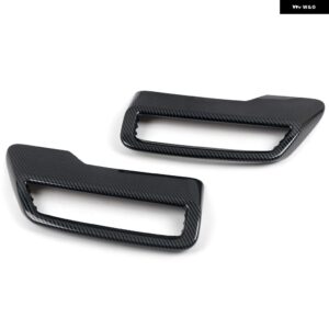 プジョー 3008 5008 アリュール アクセス 2017-20201 カーアクセサリー リアエキゾーストマフラー テール パイプ モールディングカバー トリム 2個 - Carbon Fiber Black