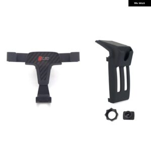 LHD トヨタ ランドクルーザー プラド FJ150 J150 2018-2021 カーアクセサリー エアベント マウント スタンド モバイルスマートフォン サポート 1セット - Carbon Fiber Black