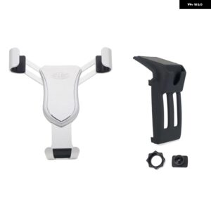 LHD トヨタ ランドクルーザー プラド FJ150 J150 2018-2021 カーアクセサリー エアベント マウント スタンド モバイルスマートフォン サポート 1セット - Silver