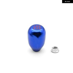 M10*1.5 レーシングカー マニュアル アルミノブ ギア シフト ノブ - blue