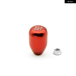 M10*1.5 レーシングカー マニュアル アルミノブ ギア シフト ノブ - red