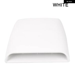 汎用 オート エンジン カバー フードスクープベント カー ボンネット エアインテークインレット 4X4 オフロードアクセサリー チューニング ホンダ ジャズ - WHITE