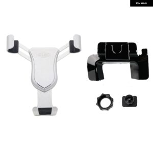 ボルボ XC60 2018 - 21 カーアクセサリー エアベント マウント スタンド 携帯電話 サポート 1セット LHD RHD - Silver