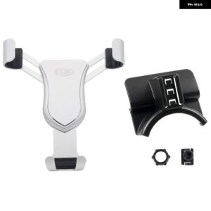 LHD RHDLAND ROVER DISCOVERY 4 LR4 2010-2016 カーアクセサリー 重力式車載電話 ホルダー エアベント マウント モバイル スタンド ダッシュボード - Silver