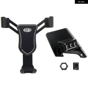 LHD フォード フィエスタ 2008-2016 カーアクセサリー 重力式車載電話 ホルダー エアベント マウント モバイル スタンド ダッシュボード マウント 1セット - black