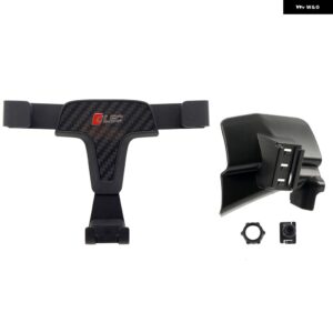 LHD ISUZU D-MAX DMAX 2021 - 23 カーアクセサリー 重力式車載電話 ホルダー エアベント マウント モバイル スタンド ダッシュボード マウント - Carbon Fiber Black