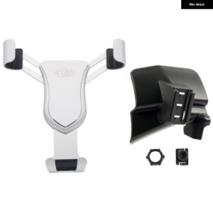 LHD ISUZU D-MAX DMAX 2021 - 23 カーアクセサリー 重力式車載電話 ホルダー エアベント マウント モバイル スタンド ダッシュボード マウント - Silver