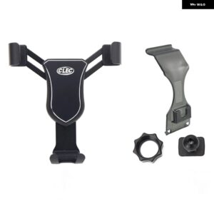 メルセデス ベンツ E クラス W213 2017 - 20 カーアクセサリー エアベント マウント スタンド モバイルスマートフォン サポート 1セット LHD RHD - black