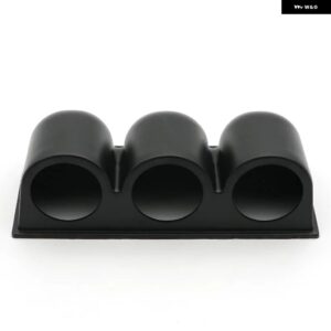 2インチ 52MM カーボンフェイス ブラックリム ブーストゲージ バー PSI 水温 油温 オイルプレス 電圧 タコメーター 真空計+ゲージポッド - Triple Pod