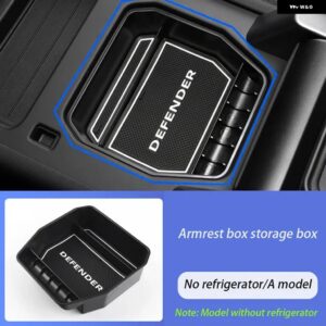 車用センター コンソール アームレスト 収納 ボックス ランドローバー ディフェンダー 90 110 2020-2024 アームレスト ホルダー コンテナ インテリア - Syile B
