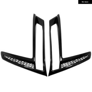 ホンダ CRV CR-V 2023 2024 カーアクセサリー ABS プラスチック フロント フォグランプ ランプ 装飾 カバー トリム 2個 - Glossy Black