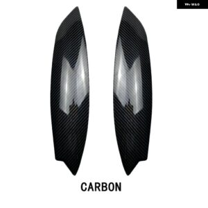 VW アクセサリー ゴルフ 5 GTI R32 ジェッタ MK5 2005 2006 2007 カーボン ABS ヘッドライト アイリッド アイブロウ カバー トリム - Carbon Look